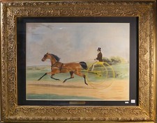 James Mackrell -LORDS WILLIAM -INCISIONE COLORATA  CORNICE DORATA DILIGENZA