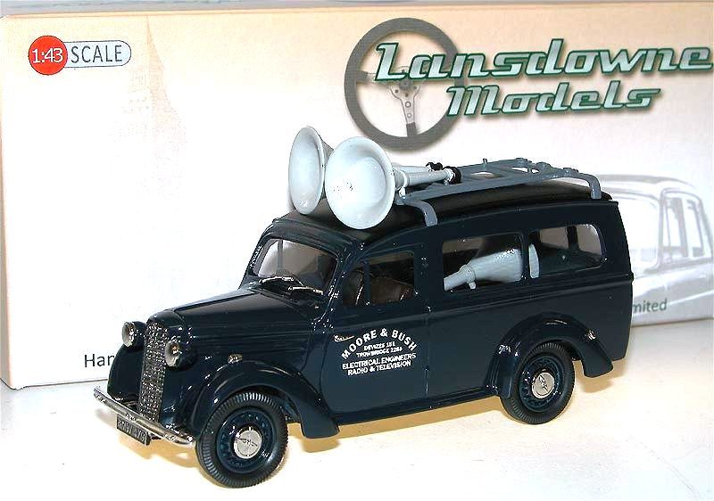 Lansdowne LDM 98 1947 Bedford Utilecon 'Moore & Bush' opened car, 1 43 Lansdowne LDM 98 1947 Bedford Utilecon 'Moore & Bush' opened car, 1 43