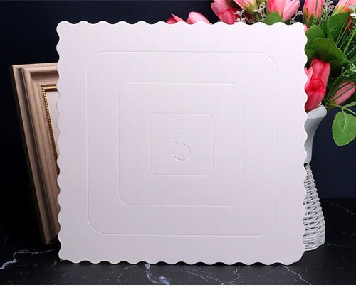 Cake Plate Coated Square CakeboardGold Cakeboard Cake Circle Base Boards - Picture 5 of 10