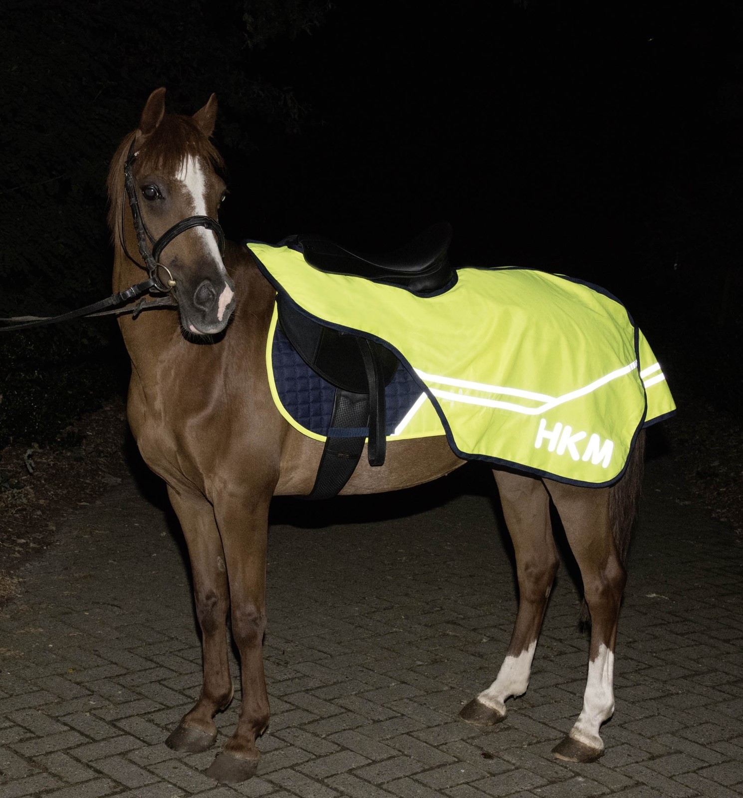 HKM Fluroescent HI VIZ-Exercise Sheet-Cutaway- Road Safety Mesh Rug-Gelb HKM Fluroescent HI VIZ-Exercise Sheet-Cutaway- Road Safety Mesh Rug-Gelb