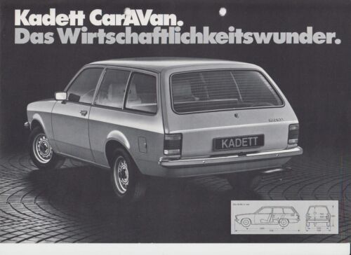 Opel Kadett CarAVan (Kombi) 1977 / 1978 - 1 Blatt Prospekt Brochure - Bild 1 von 2