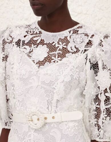 OPEN TO REASONABLE OFFERS - ZIMMERMANN HALLIDAY LACE FLOWER DRESS SIZE 2 / AU 12 - Picture 4 of 12