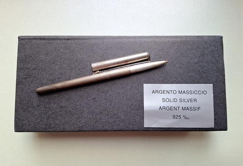 Penna a sfera in argento 925 originale anni 80 - nuova - - Imagen 3 de 11