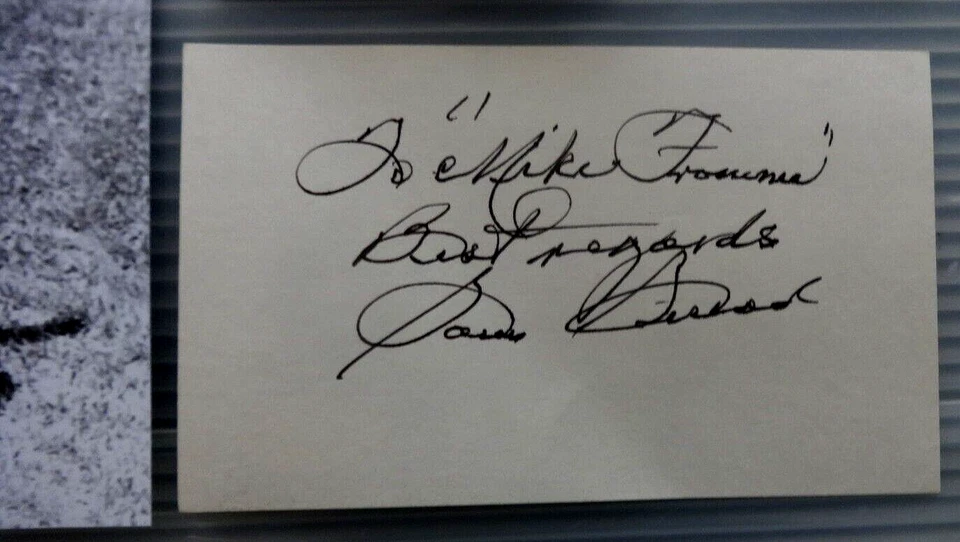 ALLTIME WINNINGEST PGA GOLF PRO-"SAM SNEAD"-SIGNED INDEX CARD-JSA COA. FRAME IT! - Image 2 of 3