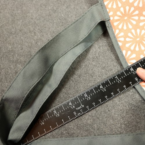 Fit & Fresh Insulated Large Lunch Bag Zip Close Orange & Gray Canvas 10x9x6 - Picture 16 of 17