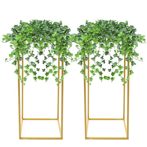 2 Pcs Metal Floor Stand Detachable For Coffee Shop Home Decoration 60x25x25cm - Picture 10 of 22