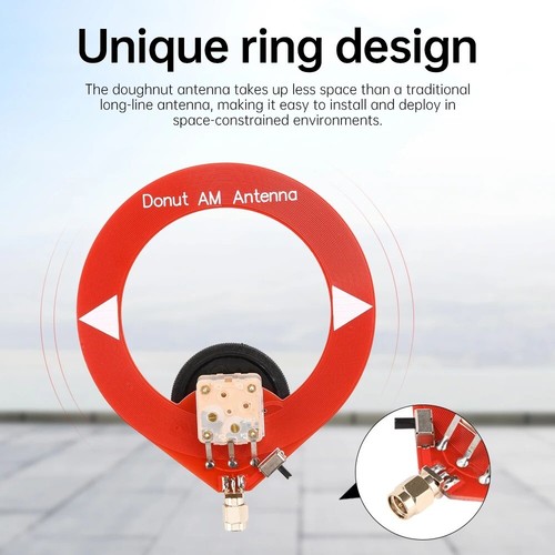 Compact Donut Broadband Antenna for HFDY DSP1 DSP2 Malachite Receiver - Zdjęcie 2 z 13