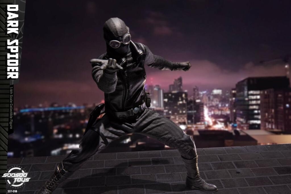 Soosootoys SST018 Dark Spider man Noir Spider Man 1/6 Figure Inspection Hot Toys