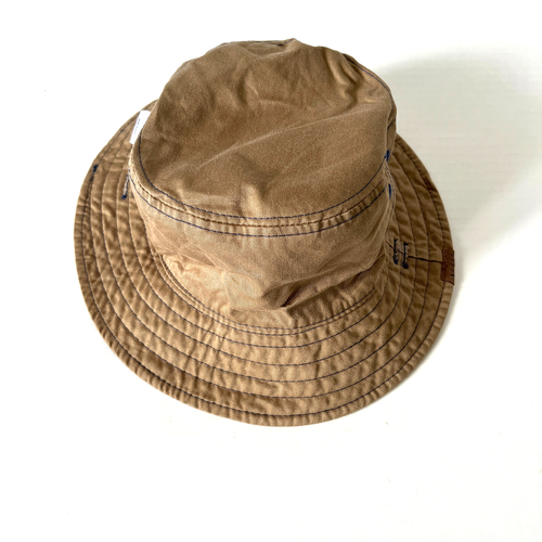 Dozer Bucket Hat~Blue/Tan~Nautical Theme~55cm~5yrs+~Missing Strap - Picture 4 of 7