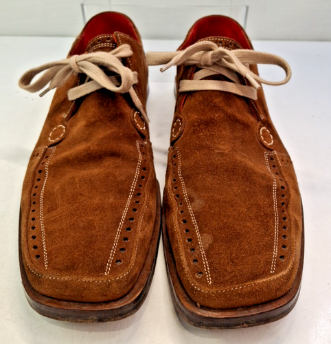 Oliver Sweeney Tan Suede Shoes Mens Formal Casual Italian UK 9 EUR43 J909 - Picture 2 of 8