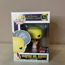 Funko Pop! Simpsons Treehouse of Horror VAMPIRE MR BURNS Exclusive 2019 NYCC 825