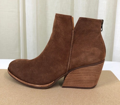 NUEVO Kork-Ease Mujer Chandra Gamuza Tacón de Bloque Botín/Espalda Cremallera US 9.5 Marrón $210 - Imagen 11 de 16
