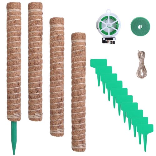4PCS 16" Coir Moss Pole Climbing Stakes Plant Support for Monstera Potted Plants - Picture 26 of 29