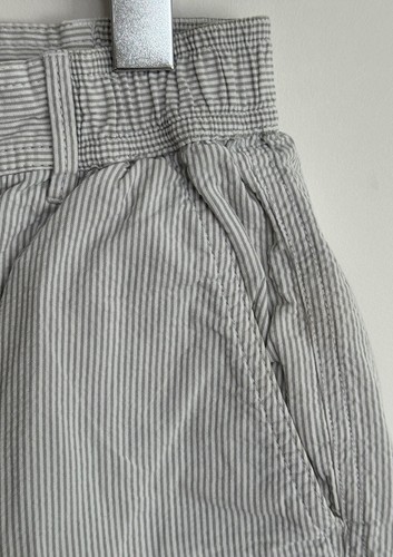 Pantalones Cortos Chinos Mr Marvis “seersuckers” Blanco Gris Pin Rayas “runabouts” S - Imagen 4 de 17