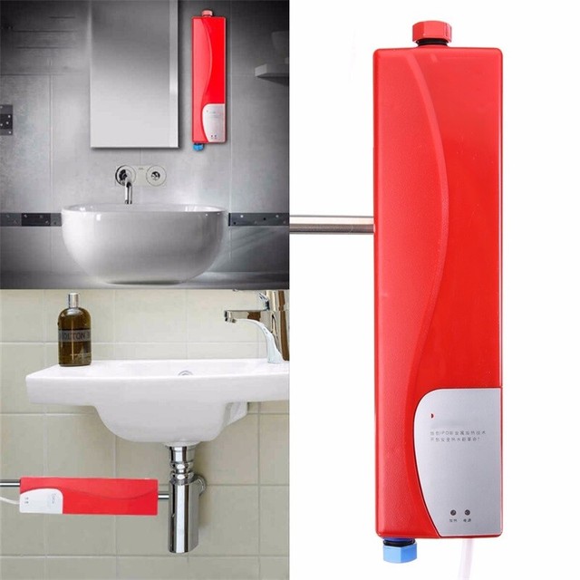 220v 3000w Mini Instant Electric Tankless Hot Water Heater Shower Electric Tankless Hot Water Heater