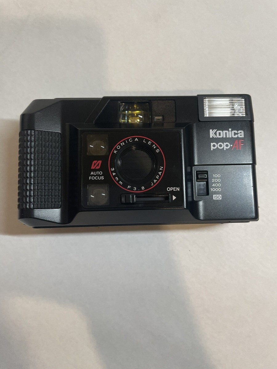 NIB Konica Pop AF Film Camera 34mm Original Packaging Paperwork  Rare!