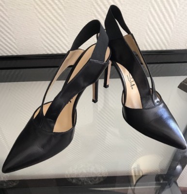 VERO CUOIO Echtleder Schuhe Pumps 38 Schwarz