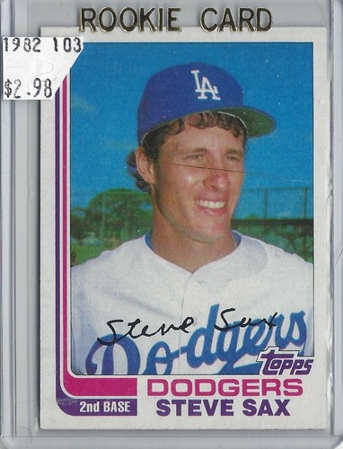 Steve Sax Los Angeles Dodgers Rookie Cards Buy 1-2nd FREE 5 Available - Picture 11 of 20