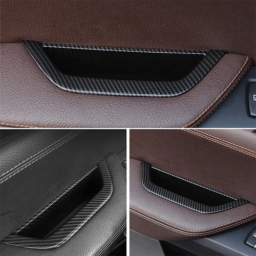4 piezas manijas de puerta interiores RHD panel cubierta de tracción interior moldura para BMW X3 X4 F25 F26 - Imagen 16 de 24