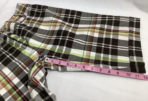 Tyler Boe Multicolor Plaid Walking Shorts Womens 6 NOS 211017MFC/B1 - Picture 8 of 8