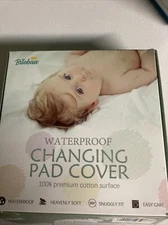 Biloban Waterproof Changing Pad Cover 2 Pack Blue