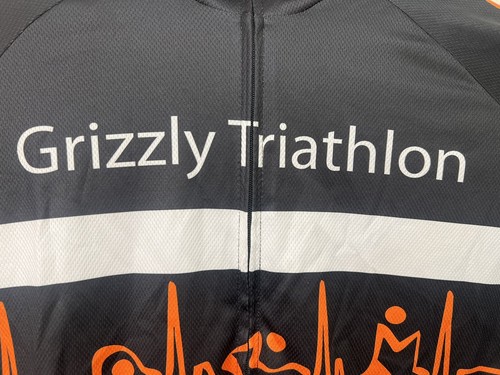 2014 MONTANA Grizzly Triathalon cycling Jersey.Missoula Griz Paw LOGO. New. - Picture 14 of 23