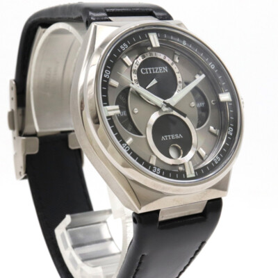 CITIZEN ATTESA Eco-Drive BU0060-09H Silver Black Solar Men's Watch