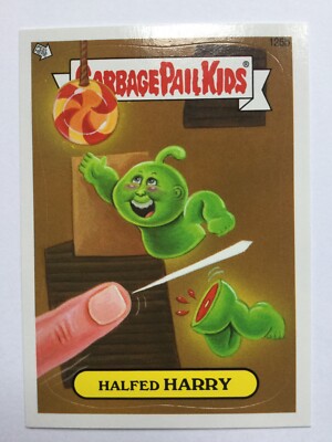 Garbage Pail Kids Brandneu Serie 2 Topps Sticker 126b Halfed Harry