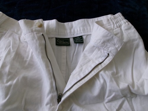 Croft & Barrow 100% Cotton 3 pocket White Shorts Men Size 34 - Picture 2 of 4