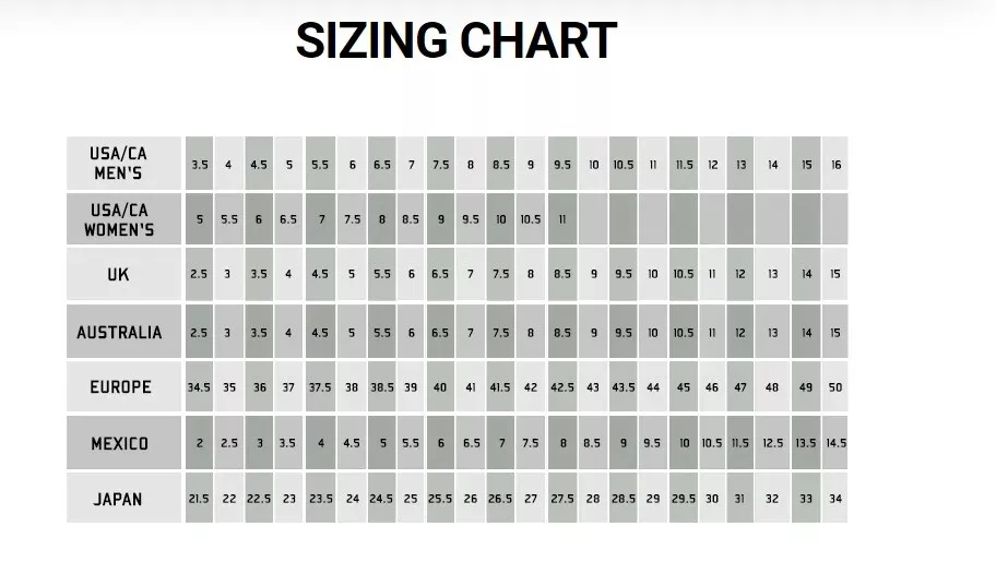 Altama sizing best sale