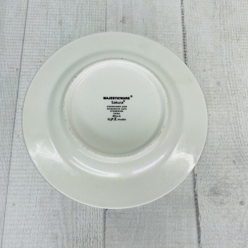 Sakura Majesticware BELLA Red Blue Green Diamonds Stoneware Bread Plates Set 7 - Picture 9 of 18