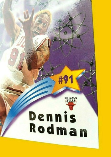 1997-98 Fleer Ultra Dennis Rodman Star Power Plus # 10/20 SP Chicago Bulls H.O.F - Picture 9 of 12
