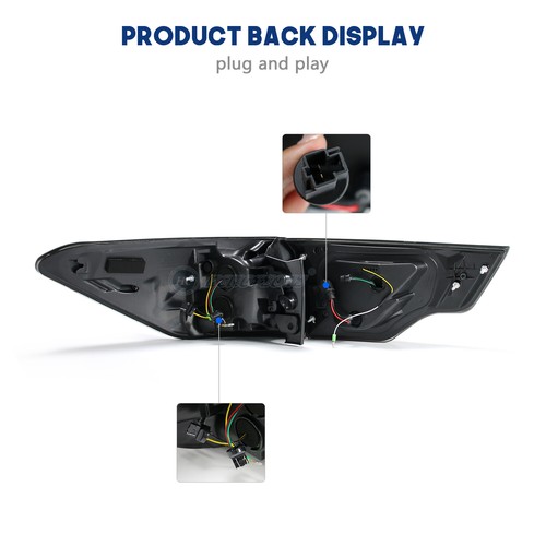 LED Tail Lights For Toyota Highlander 2014-2019 Rear Lamps Start UP Animation - Foto 14 di 15