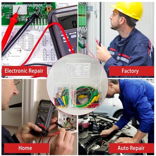 30 Pcs Banana Plug Silicone Test Leads Kit 4mm Stackable Banana Plug With Thread - Picture 5 of 8