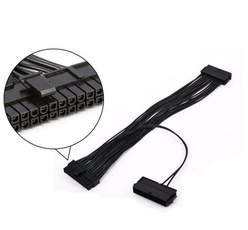 11-inch 24-Pin (20+4) Male to Dual 24-Pin Female PSU ATX Motherboard Adapter - Picture 5 of 5
