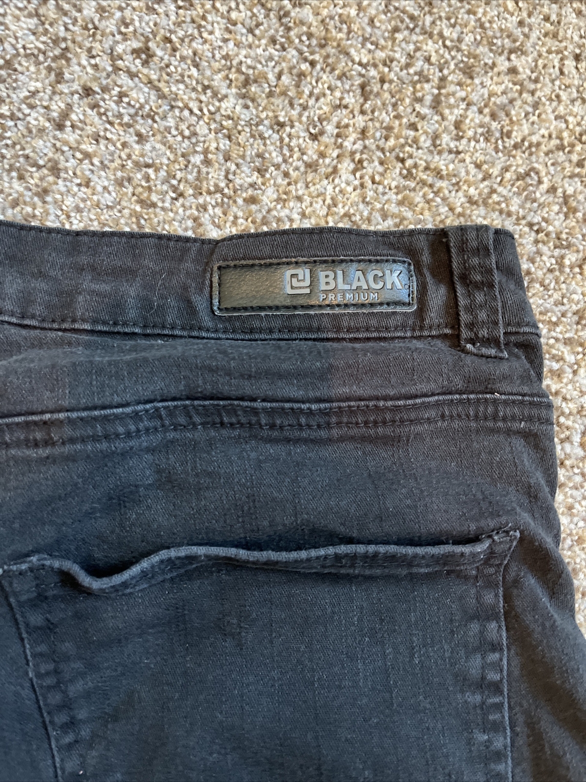 CJ Black Premium Men's Black Denim Shorts, Size 36 with Zippers - View 11