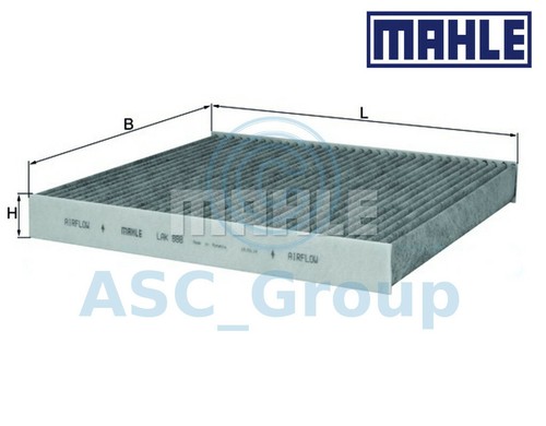 Original MAHLE Ersatz Innen Innenraum Luft Pollenfilter Lak 888 LAK888