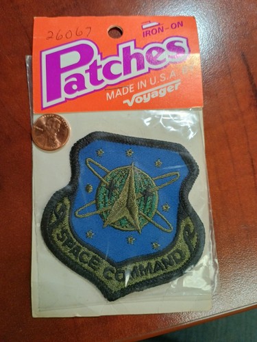 Vintage Voyager Space Command Ship Military US Patch Emblem NEW Iron On/Sew - Picture 1 of 3