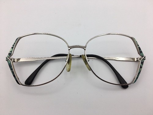 L'AMY EVA Green & Silver Sunglasses Eyeglasses Frames Vintage 1980's 55-16-135 - Picture 3 of 9