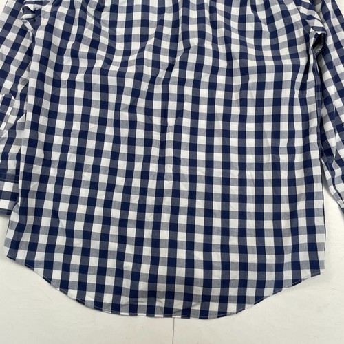 Camisa Ben Sherman 15 azul a cuadros para hombre botón de manga larga - Imagen 12 de 12