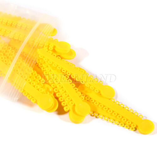 1040 Stck. Ligaturkrawatte Zahnkieferorthopädie Ring Elastisch Latexbänder 45 Farben - Bild 157 von 496