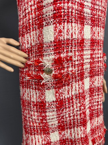 MSGM DRESS - BOUCLÉ TWEED - Women's Size UK 10 - IT 42 - Picture 12 of 24