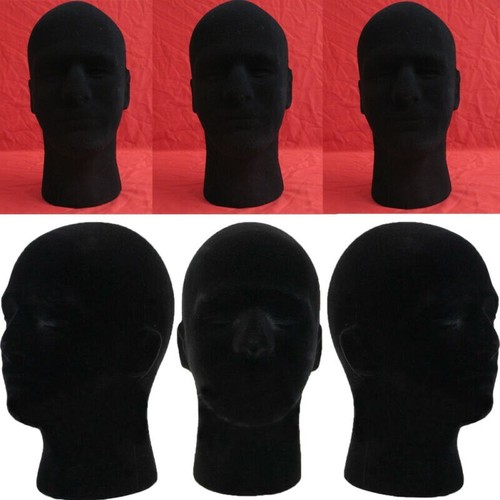Foam Manikin Head Male Mannequin Styrofoam Model Wigs Glasses Cap Display I4H9 - Picture 9 of 24