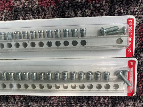 2 NOS GE TGK24CP GROUND BAR KIT Panelboard Kit Aluminum GENERAL ELECTRIC - Picture 4 of 9