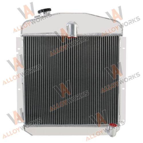 4-Row Radiator Fits 1947-1949 Plymouth/Chrysler P15/Deluxe 3.6L L6 4.1L 5.3L V8 - Foto 3 di 14