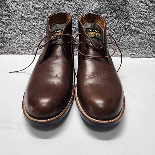Botas G Star Para Hombres EE. UU. Talla 9 Cuero Marrón Bota Chukka GS11940/044 - G STAR RAW - Imagen 5 de 15