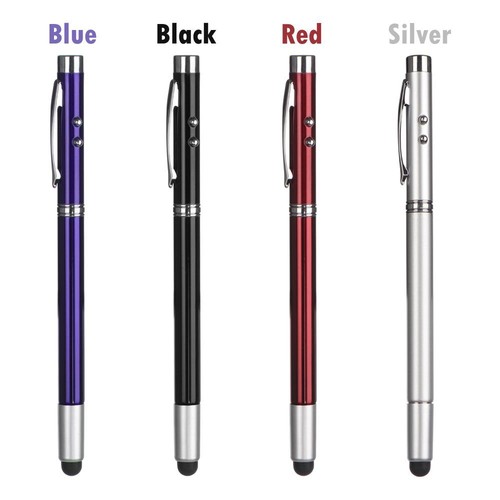 Writing Pen Remote RED Laser Pen 6-in-1 Stylus Pencil Powerful Laser Pointer - Photo 3/16