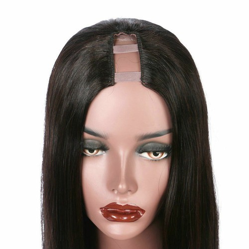 Long Striaght U Part Wig Virgin Brazilian Glueless Human Hair Wigs Middle Upart - Picture 5 of 10