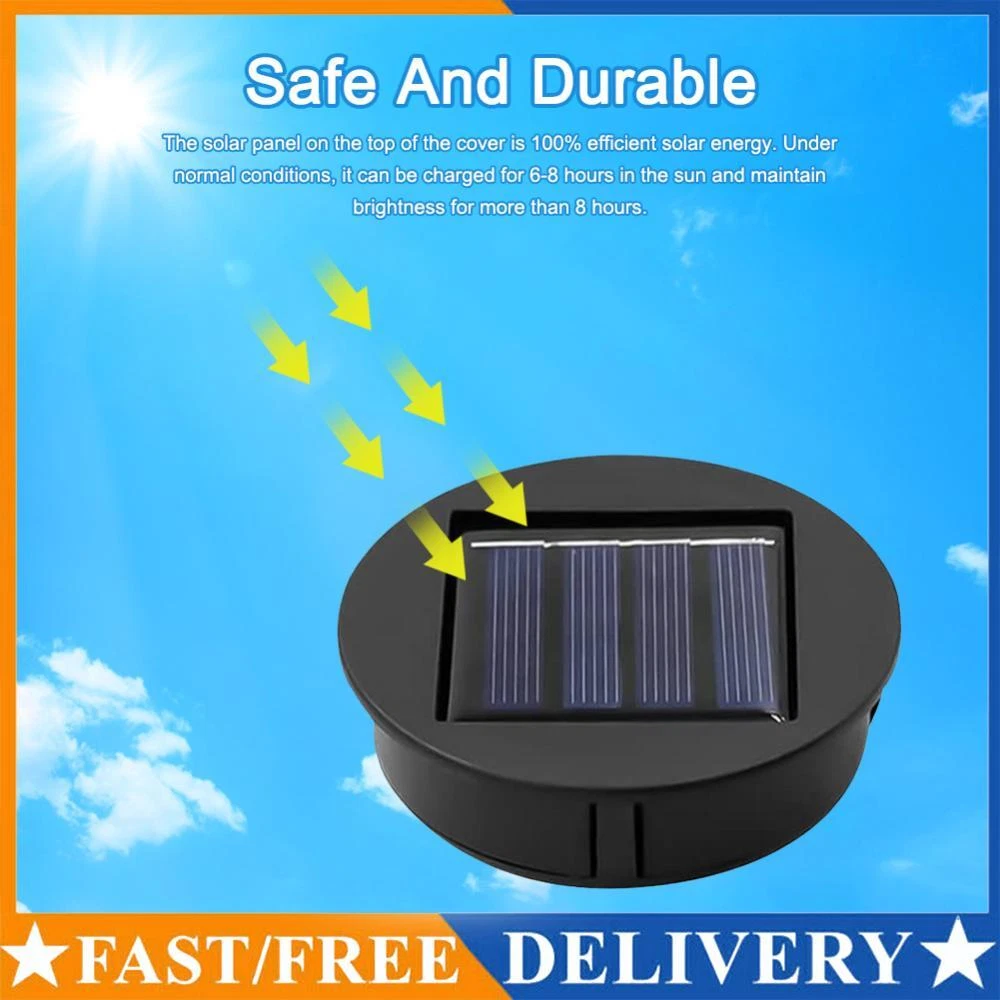 4pcs Solar Lamp 3 Lumens Light Bulb Replacement Atmosphere Lamp