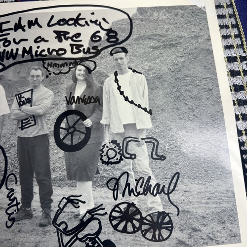 Pylon Band DB Recs Photograph Signed By Randall Curtis Vanessa And Michael - Picture 3 of 6